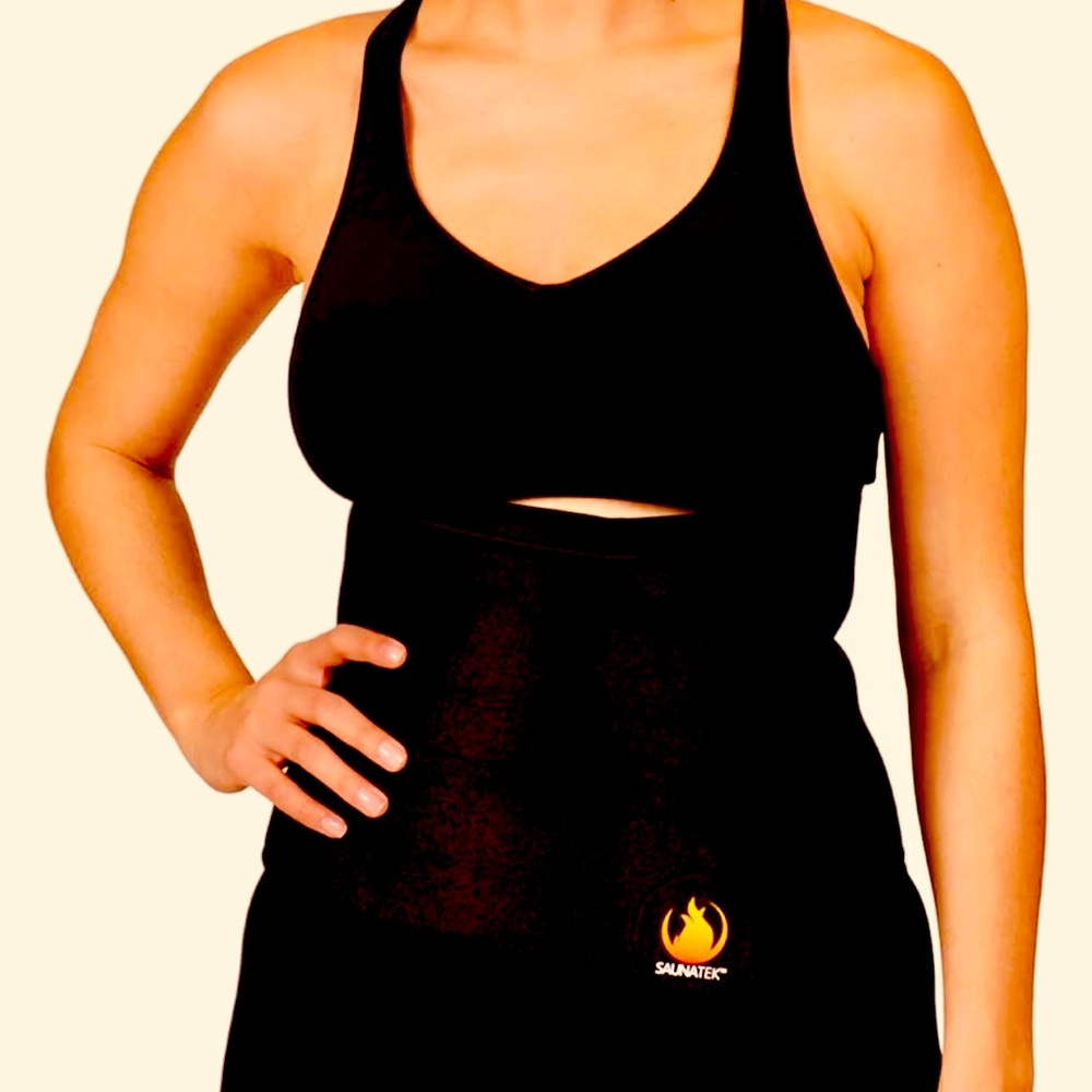 SaunaTek Unisex Zippered Ab Training/Toning Sauna Waist Belt| OS | Preowned